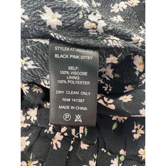 Astr Black Floral Crop Top - Picture 7 of 7